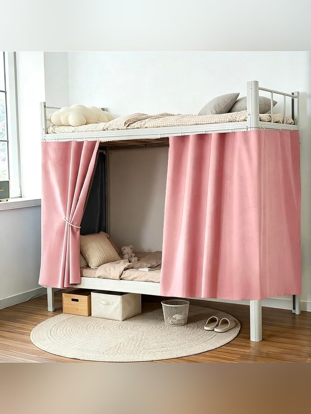 Pink Blackout Bunk Bed Blackout Curtains | 2 Panels | 45“W×78”L | NEW WITH TAGS